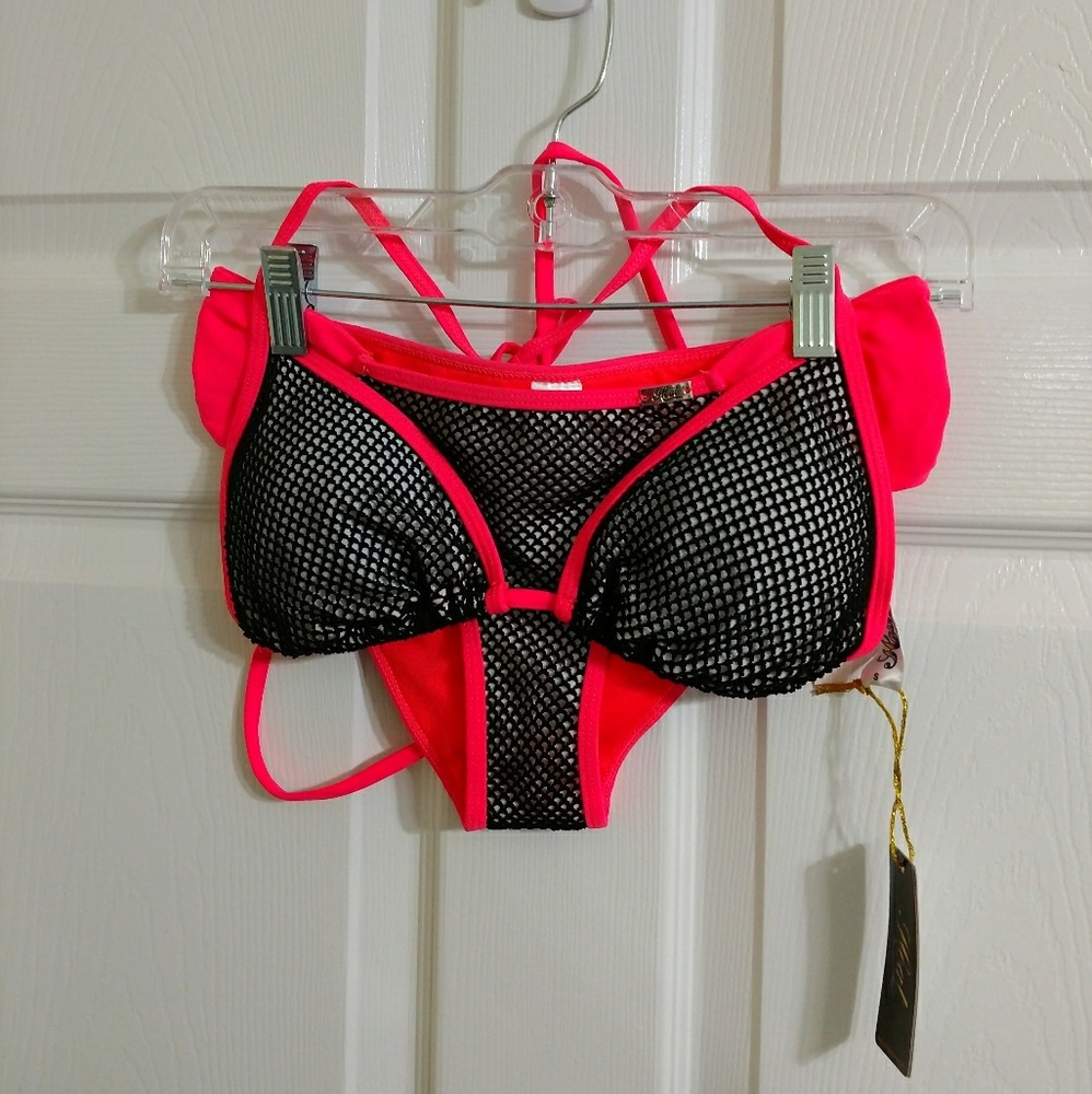 NWT Heat Fishnet Bikini